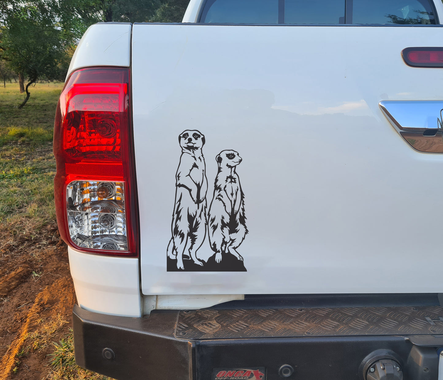 Meerkat Suricata on Rock #1 Bakkie Car Vinyl Decal Sticker Art