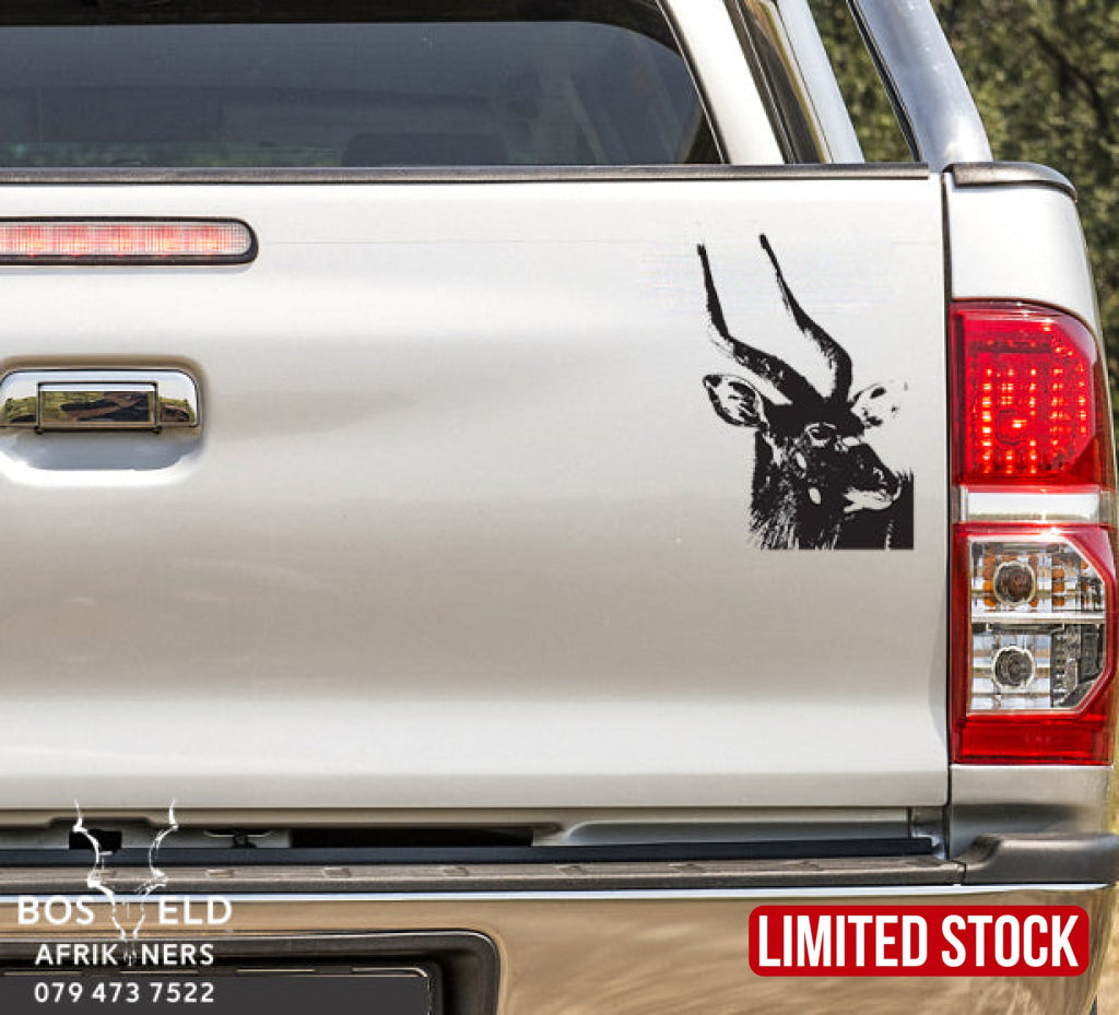 Nyala Head Vinyl Decal Sticker
