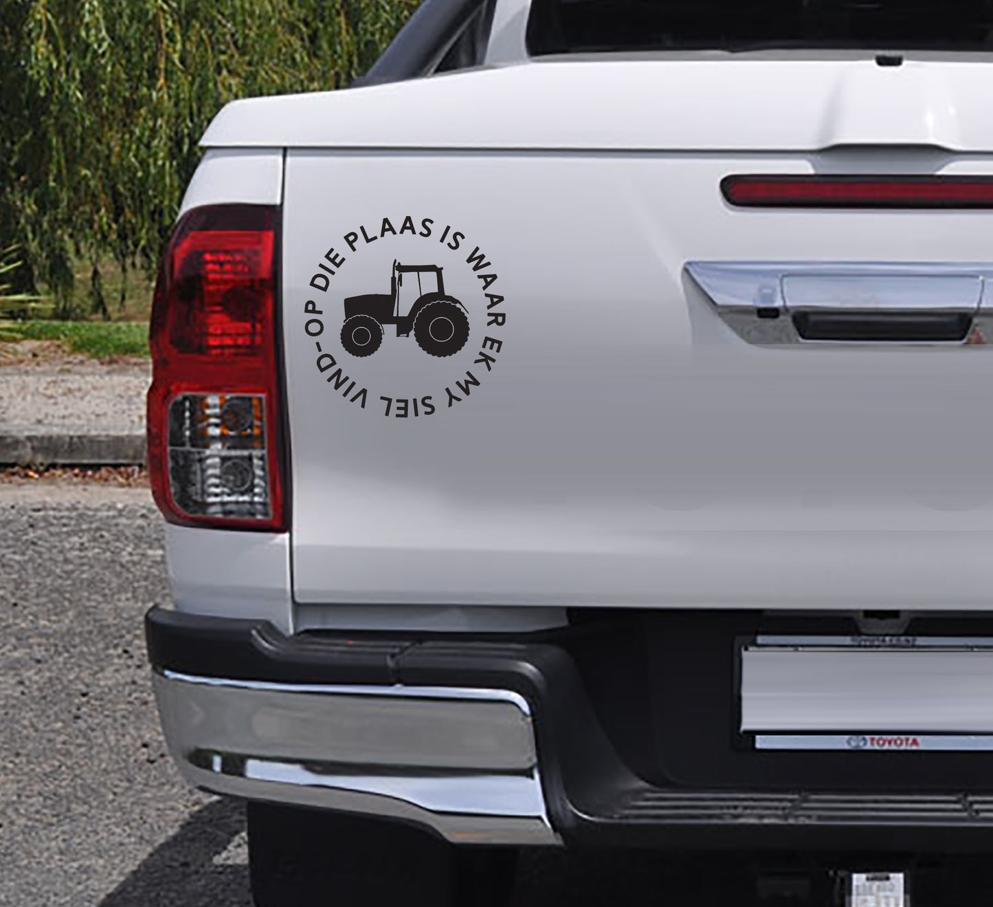 Die plaas is waar ek my siel vind vinyl sticker