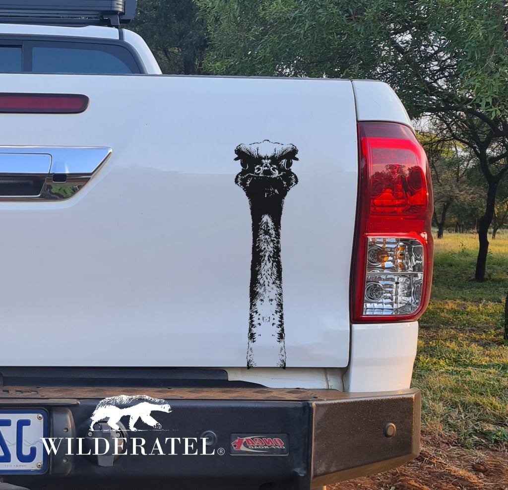 Volstruis Ostrich Bakkie Vehicle Vinyl Decal Sticker Kit