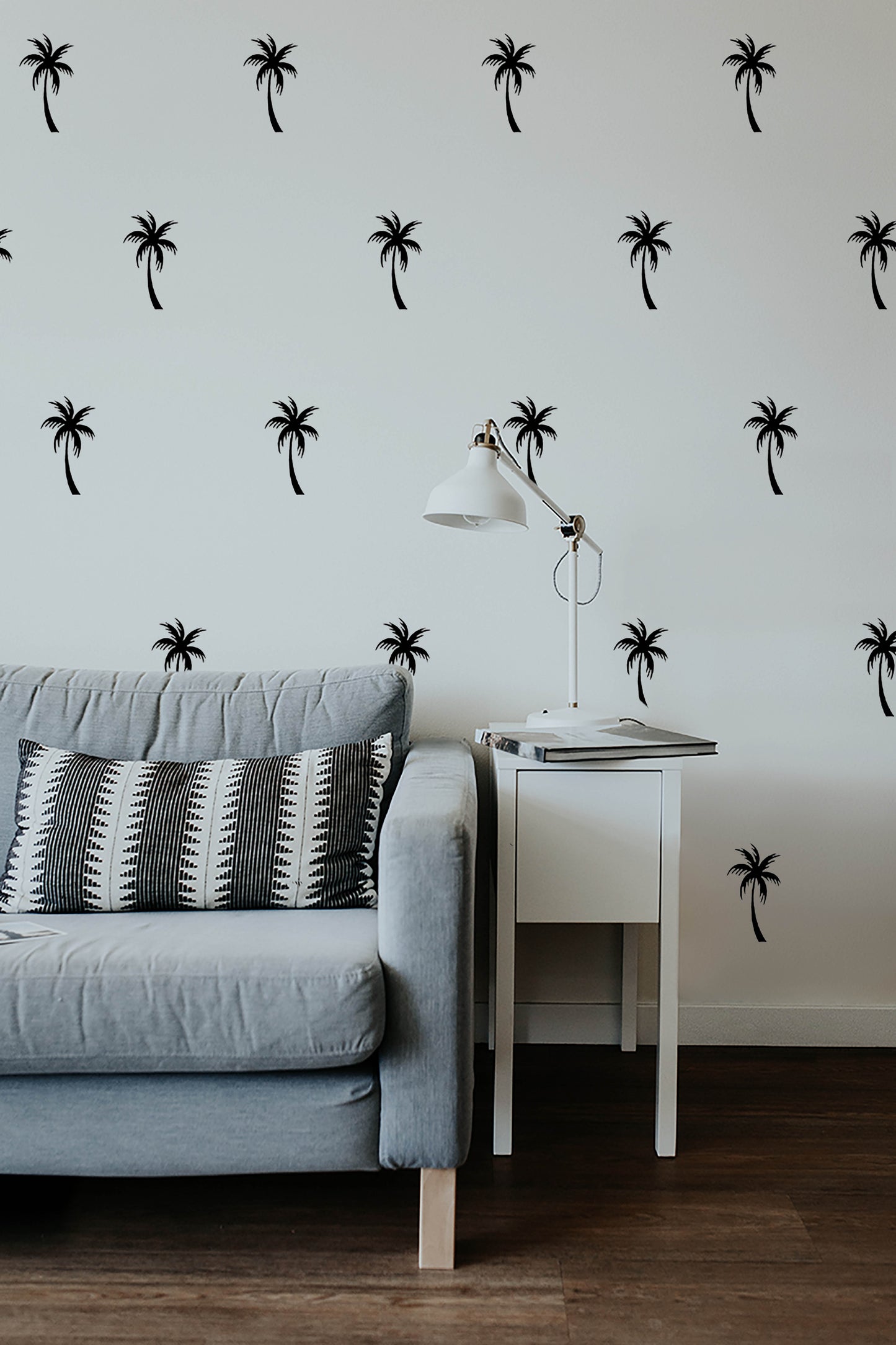 24 x Palm Tree Pattern Wall Art Vinyl Decal Stickers