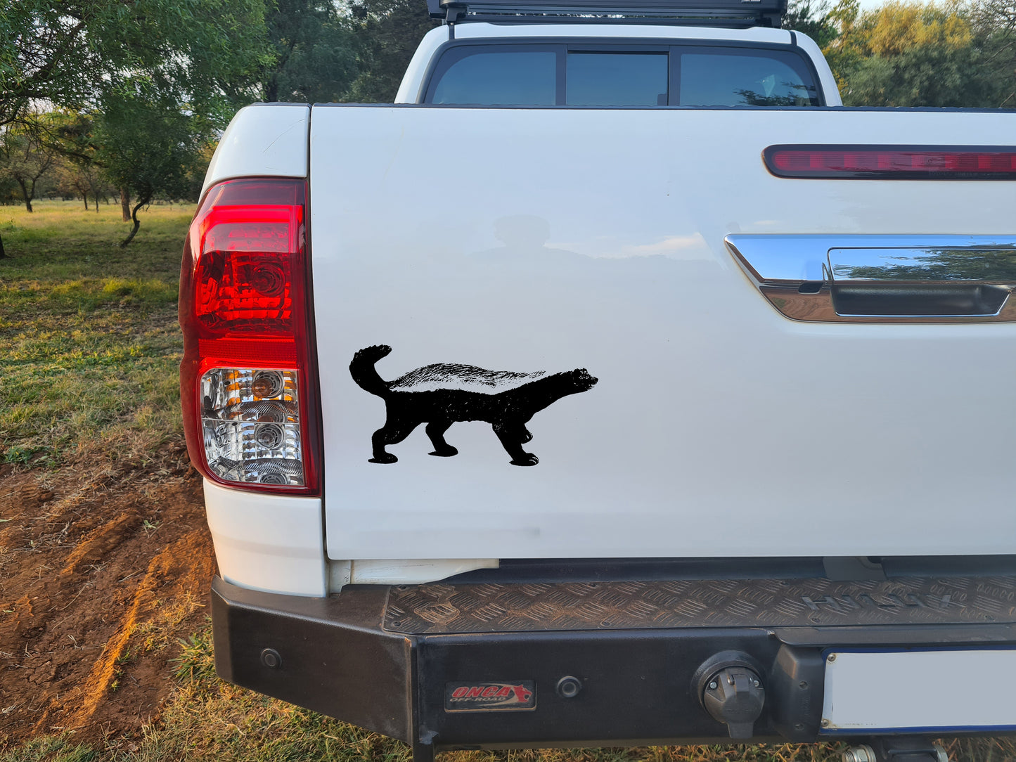 Ratel African Honey Badger V3 Bakkie Car Vinyl Decal Sticker SA