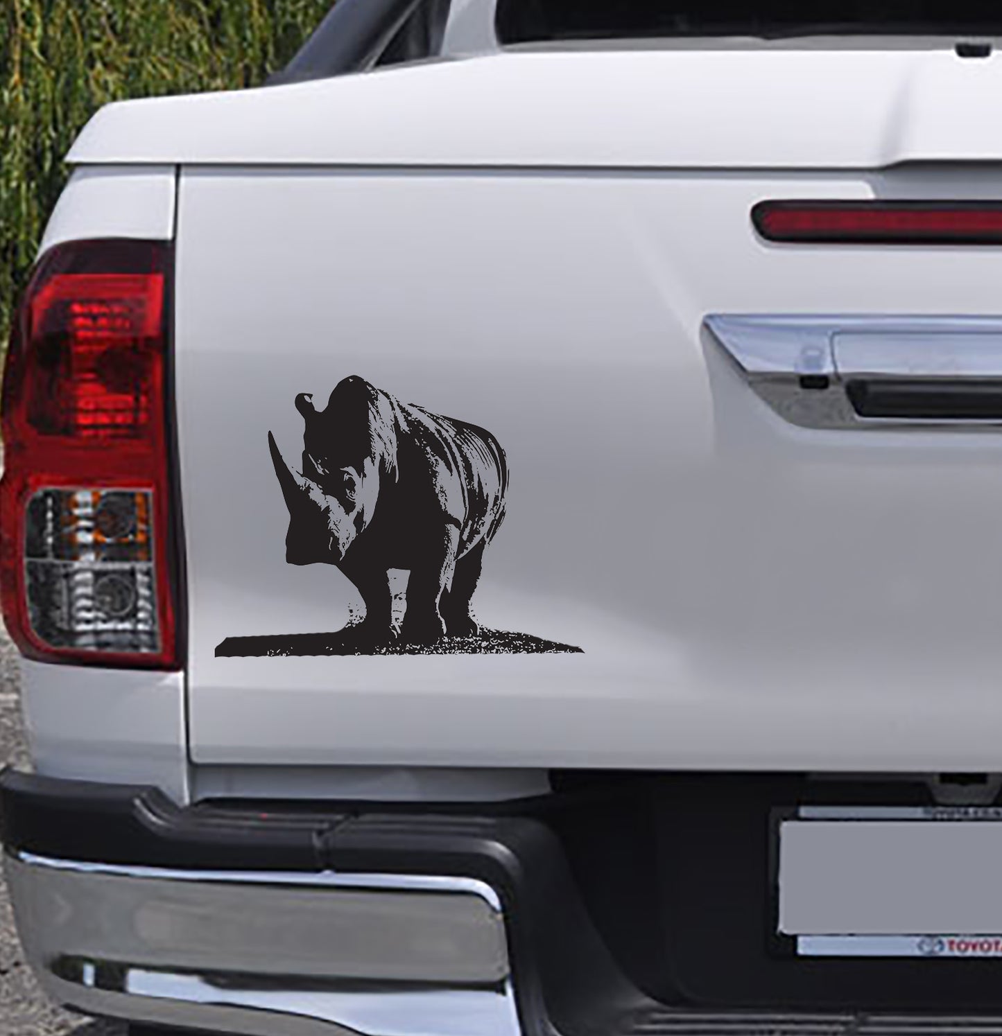 Rhino Renoster African Wildlife Safari Vinyl Decal Sticker Decor