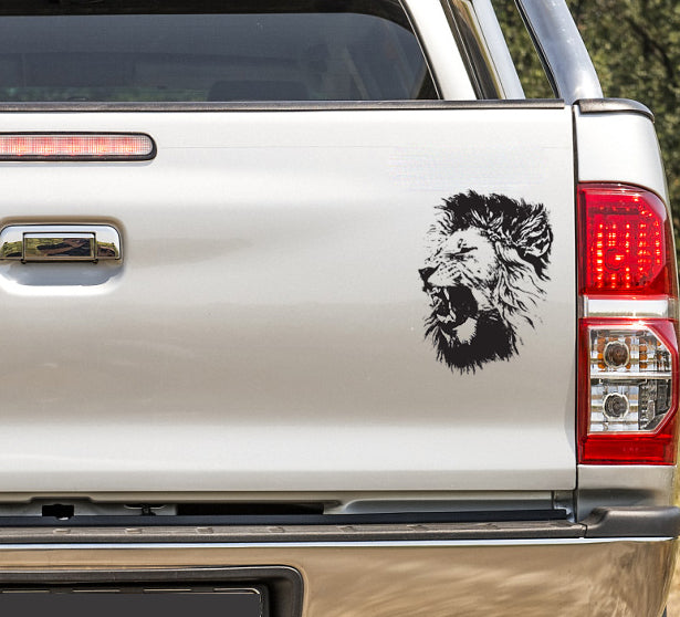 Lion Head Vinyl Decal Sticker