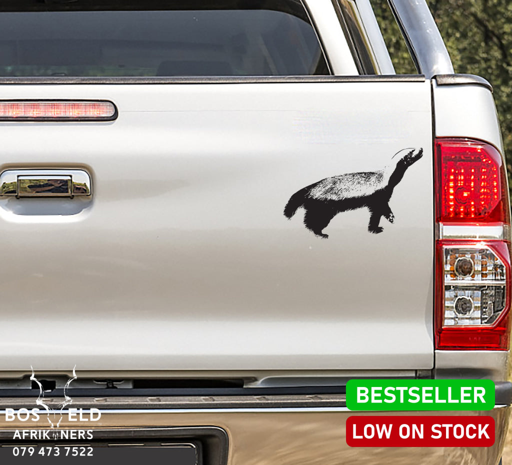 Ratel African Honey Badger Body Vinyl Decal Sticker Or