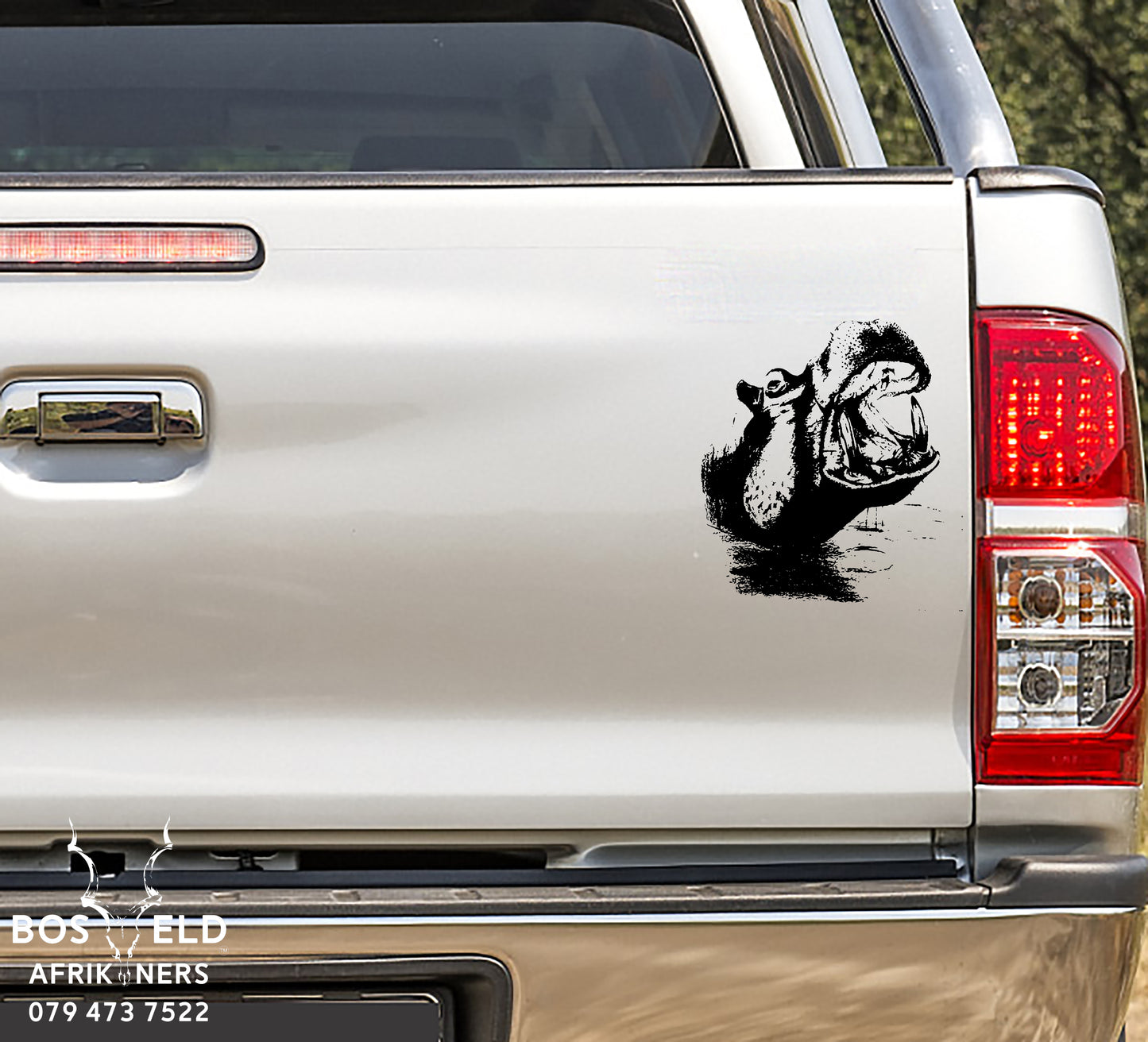 Seekoei Hippopotamus Hippo #2 Vinyl Decal Sticker