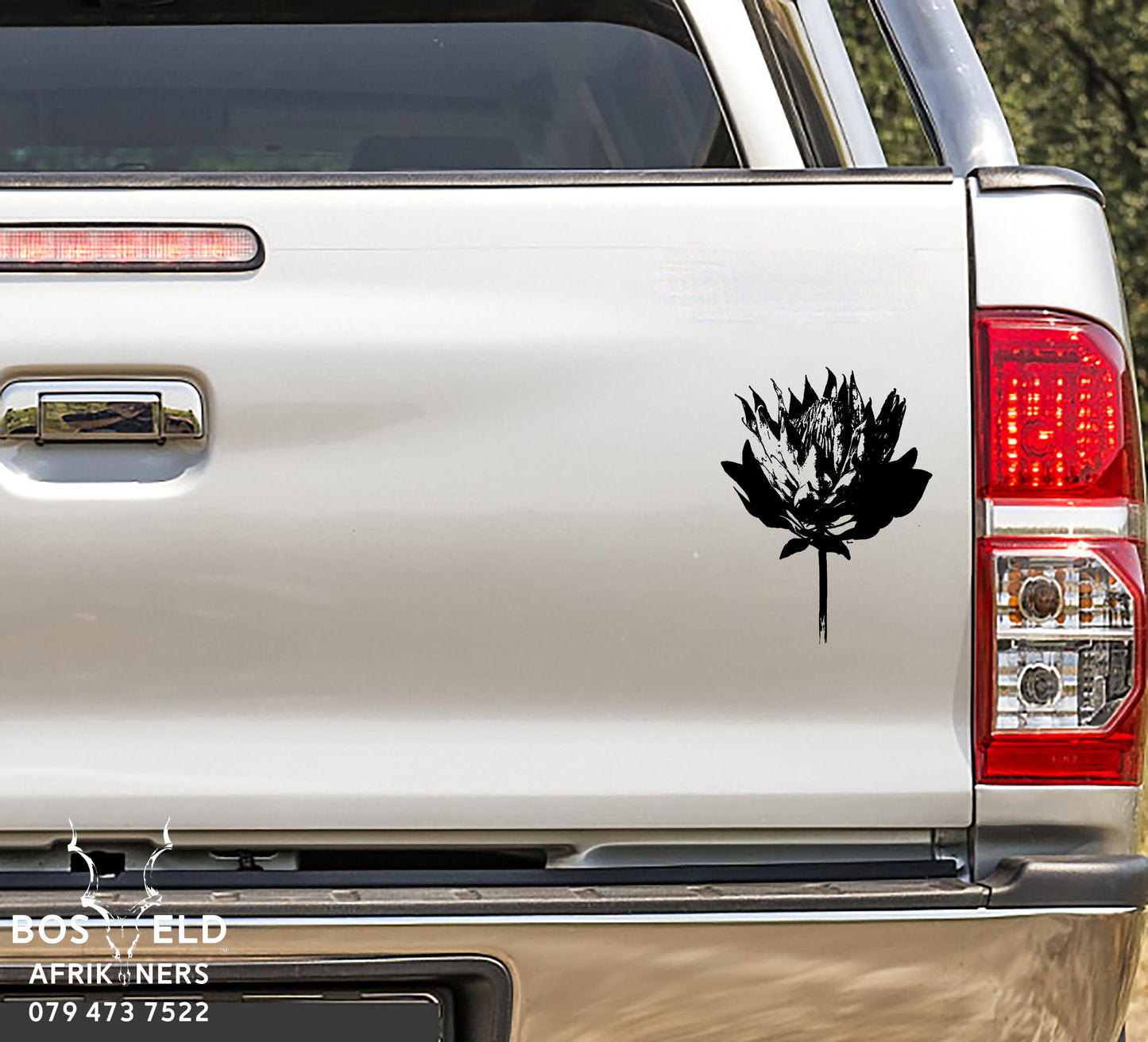Protea Flower Vinyl Decal Sticker