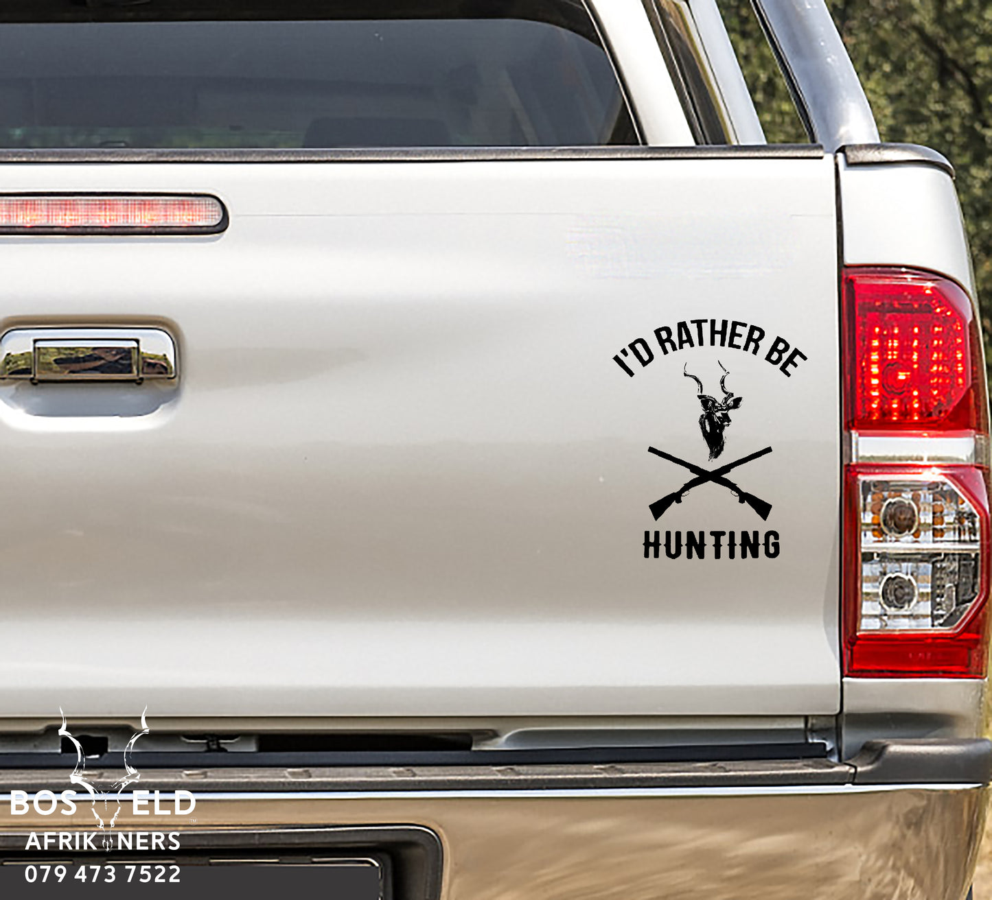 Id rather be hunting Kudu Vinyl Decal Sticker