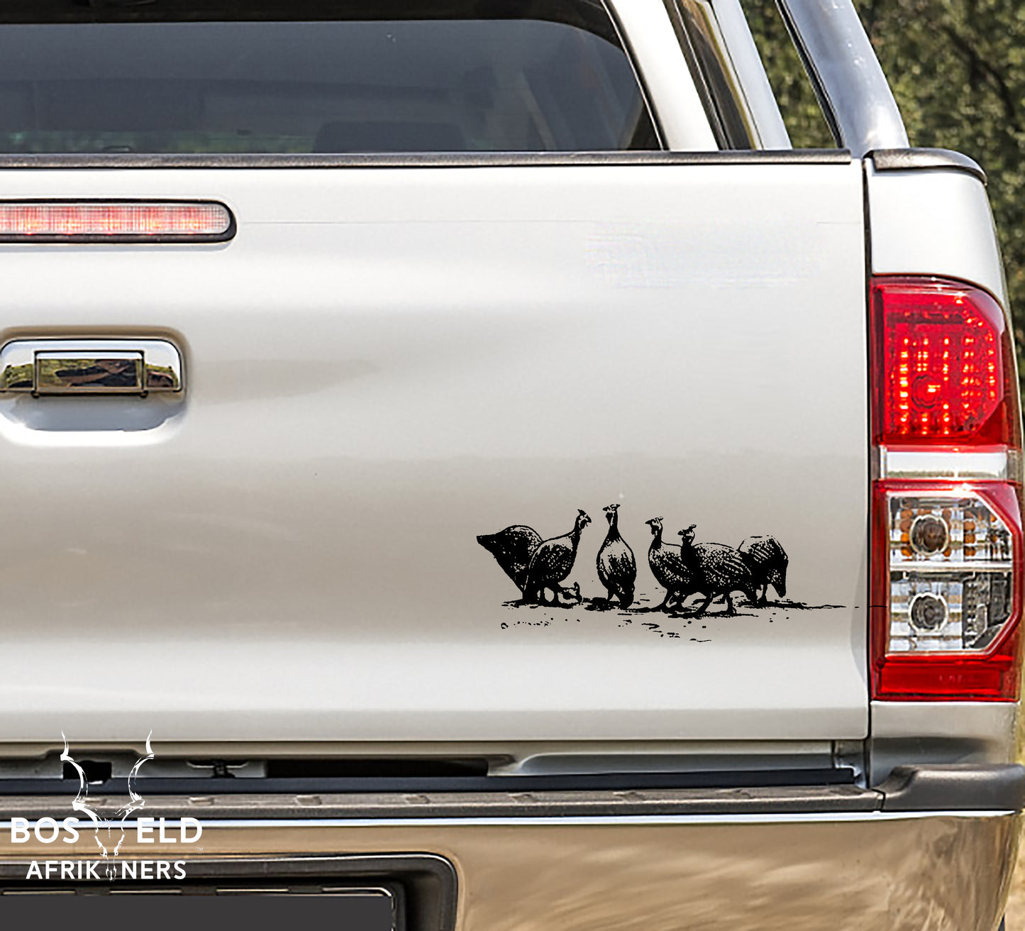 Tarentaal Guineafowl Bird African Wildlife Safari Vinyl Decal Sticker