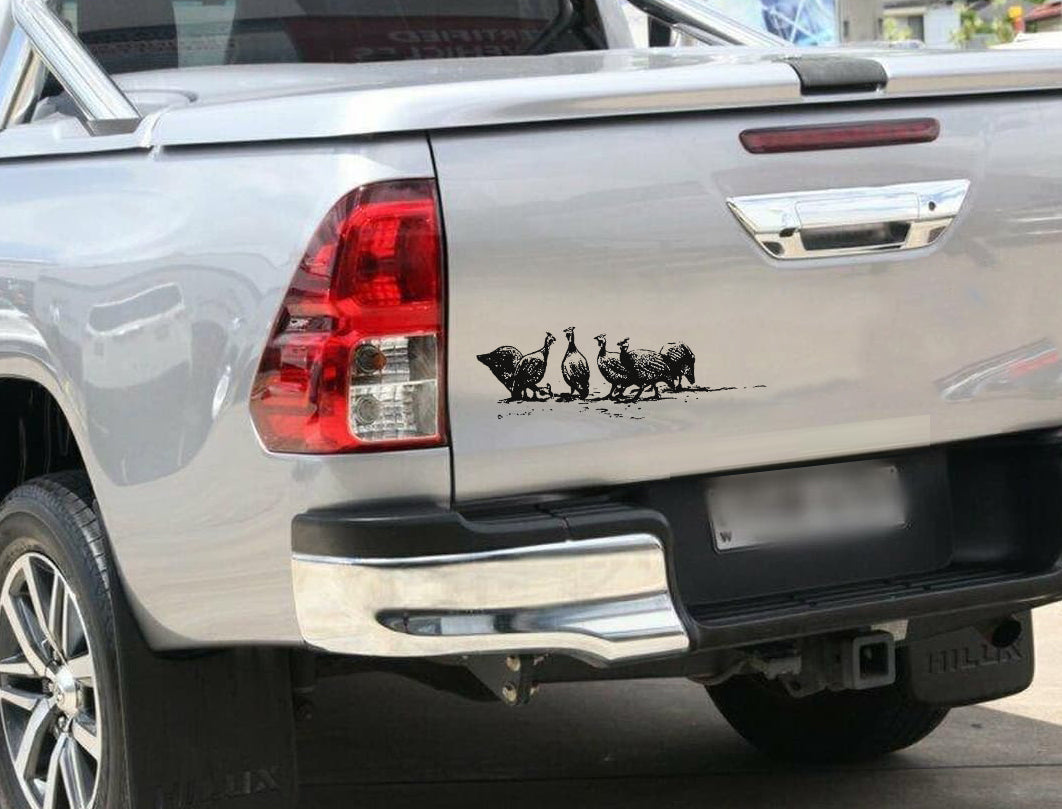 Tarentaal Guineafowl Bird African Wildlife Safari Vinyl Decal Sticker