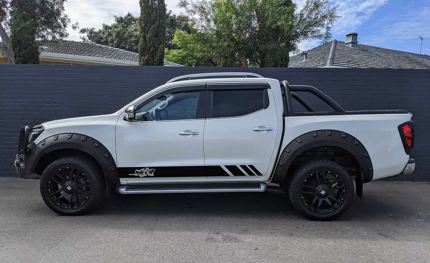 Tarentaal Guineafowl Nissan Navara Bakkie Decal Sticker Graphics Kit SA