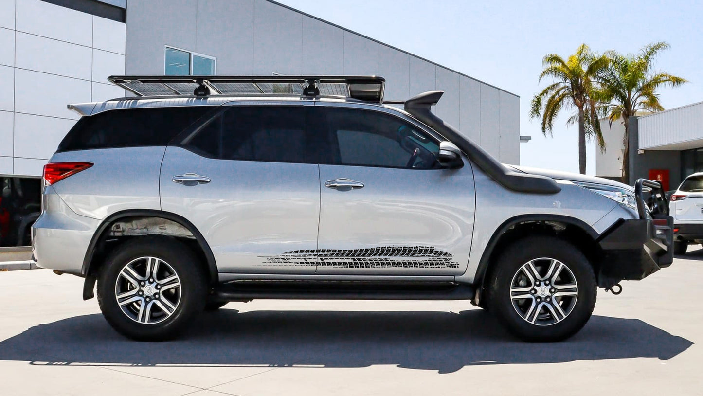 Tyre Skid Marks V5 Toyota Fortuner SUV Vinyl Sticker Graphics Kit SA