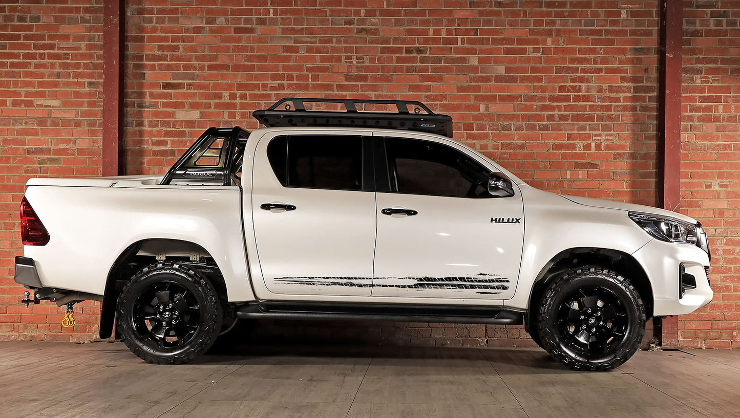 Tyre Skid Marks V2 Toyota Hilux Bakkie Vinyl Sticker Graphics Kit SA