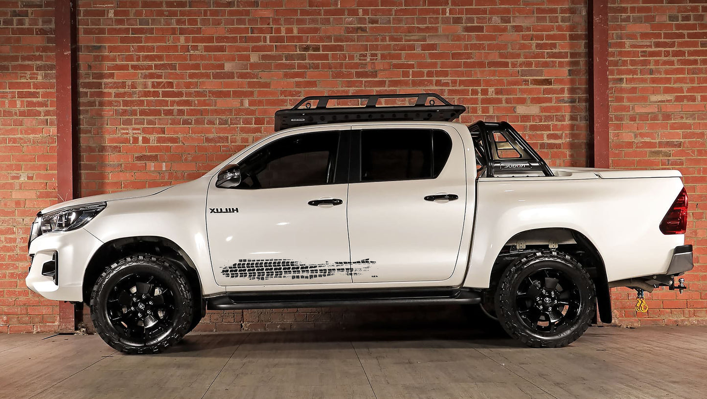 Tyre Skid Marks V3 Toyota Hilux Bakkie Vinyl Sticker Graphics Kit SA