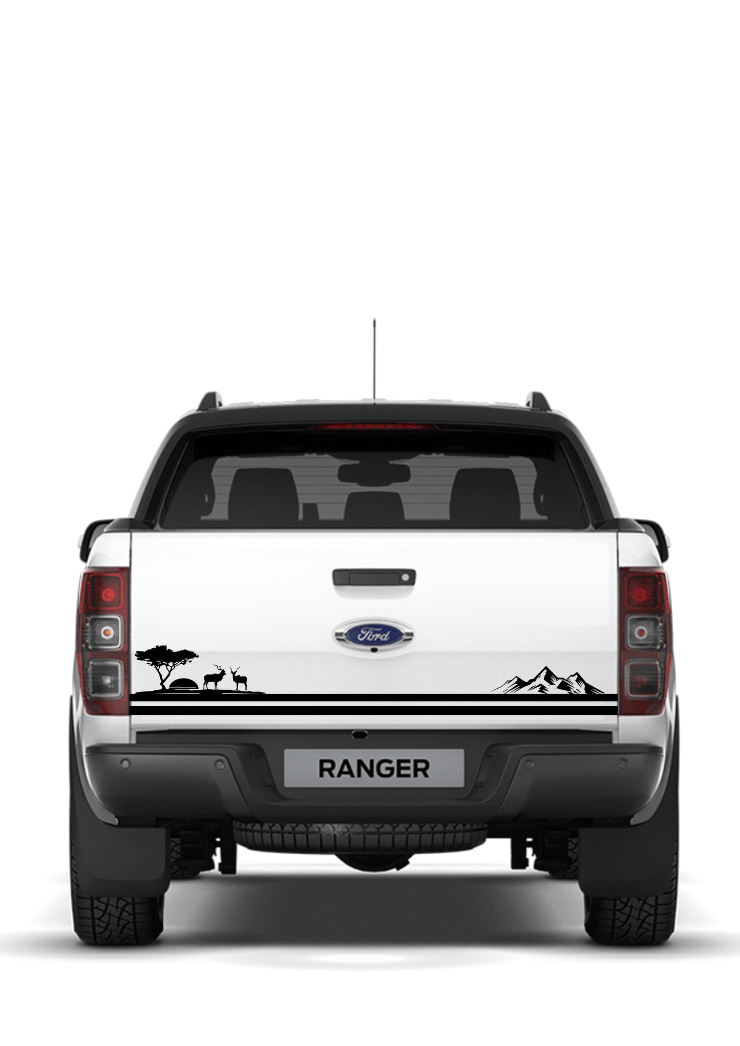 Ford Ranger| Toyota Hilux Vinyl Decal Sticker | African kudus and mountain