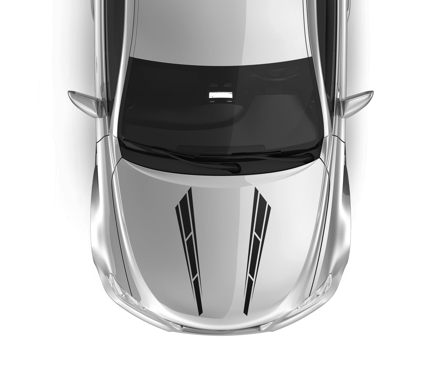 Hood Racing Stripes V3 Volkswagen VW Polo Vivo Car Vehicle Graphics Decal Sticker