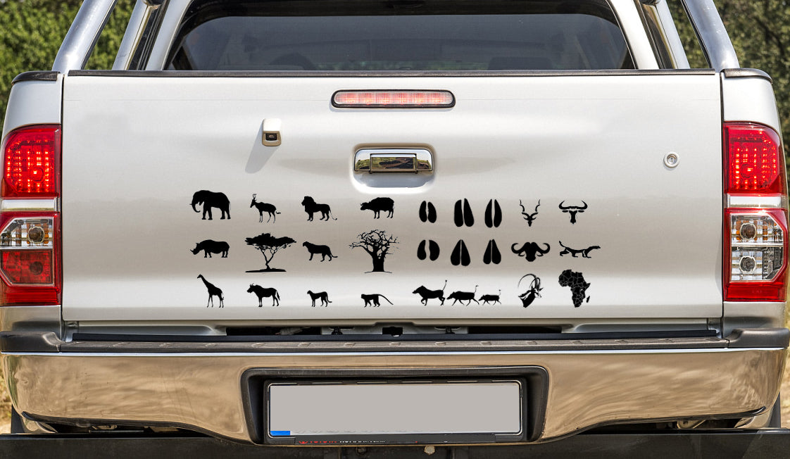 African Combo Vinyl Decals Stickers