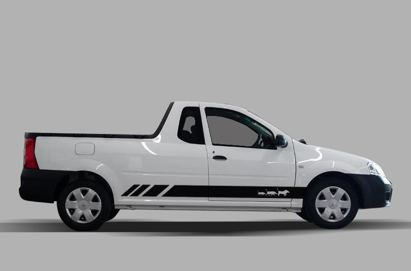 Warthog Vlakvark Nissan NP200 Bakkie Decal Sticker Graphics Kit SA
