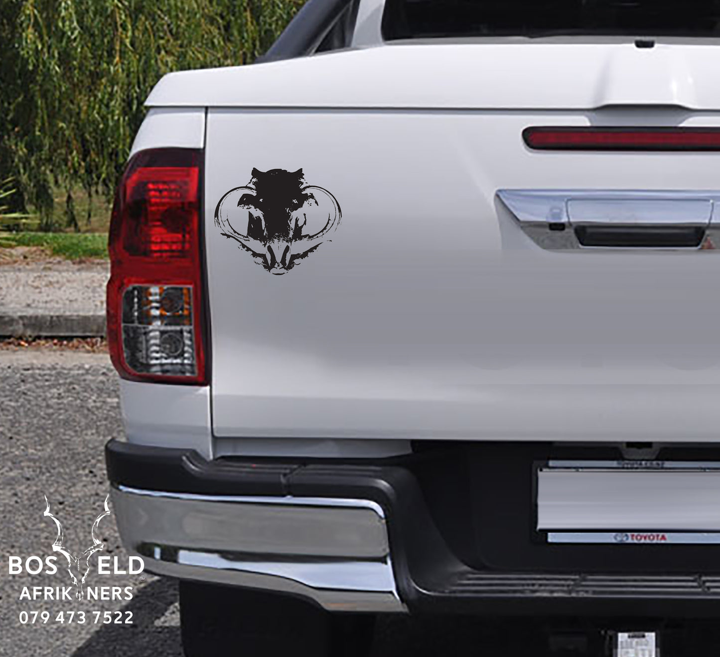 Warthog Vlakvark Skull Vinyl Decal Sticker
