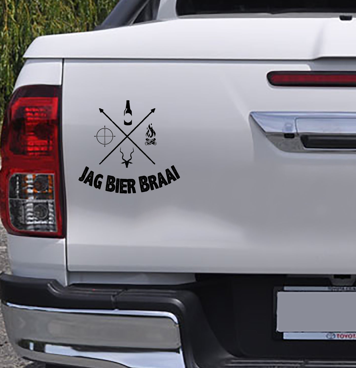 Jag Bier Braai #2 Vinyl Decal Sticker