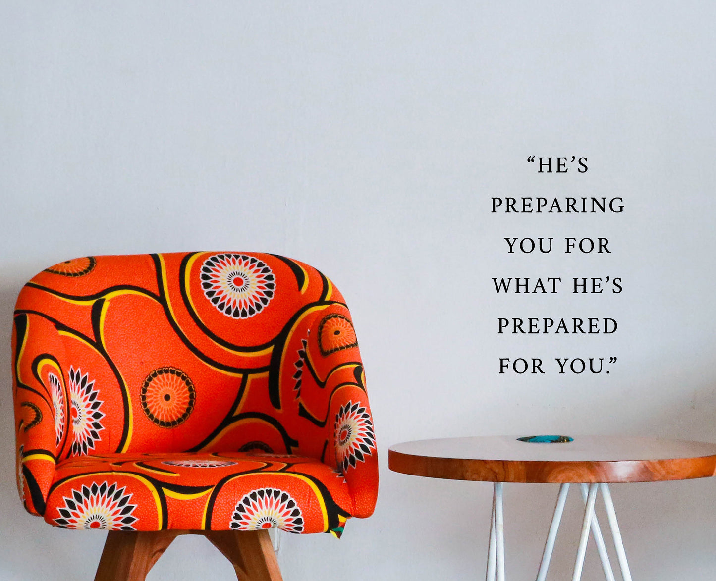 He is preparing for you Christian Quote Scripture Vinyl Decal Sticker