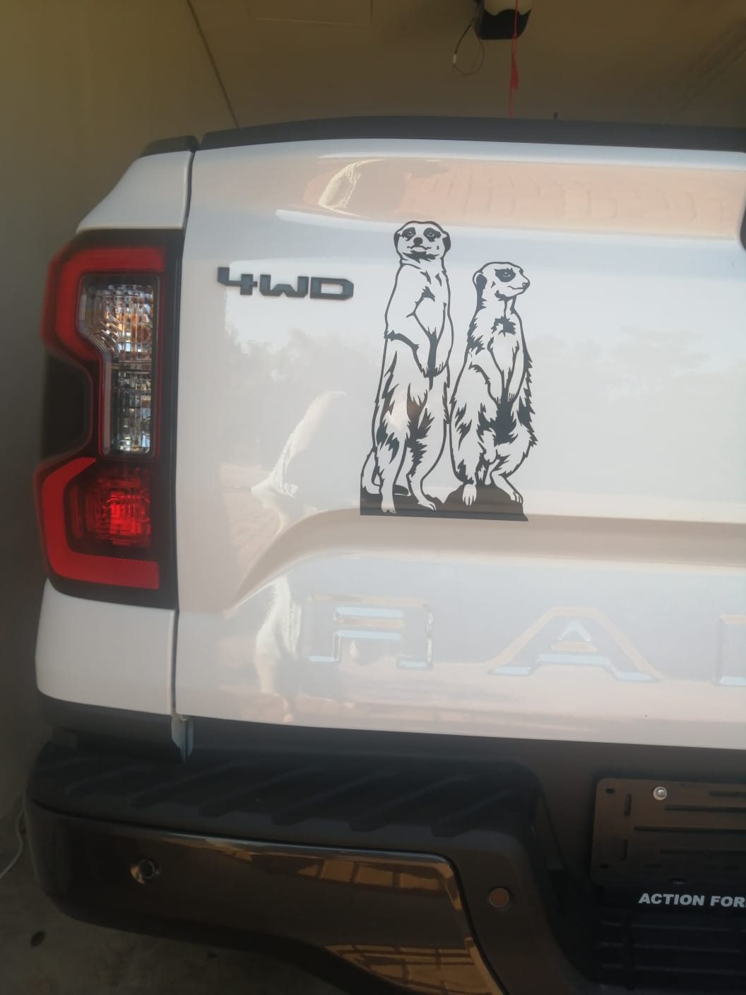 Meerkat Suricata on Rock #1 Bakkie Car Vinyl Decal Sticker Art