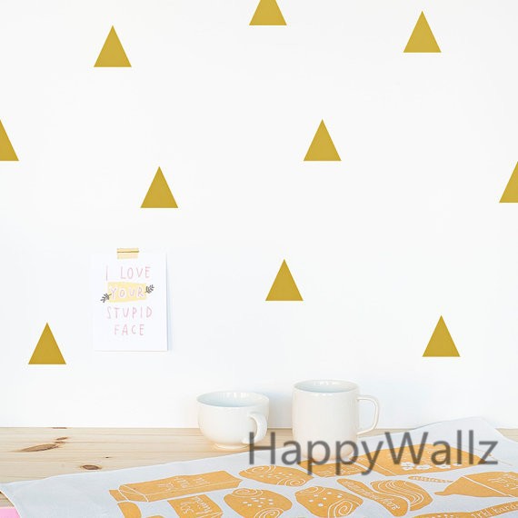 Triangle Wall Sticker Home Decor Baby Nursery Wall Decals for Kids Room Modern Triangle Children Stickers Vinyl Wall Art P8