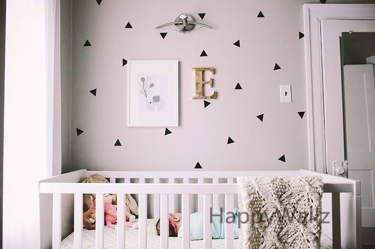 Triangle Wall Sticker Home Decor Baby Nursery Wall Decals for Kids Room Modern Triangle Children Stickers Vinyl Wall Art P8