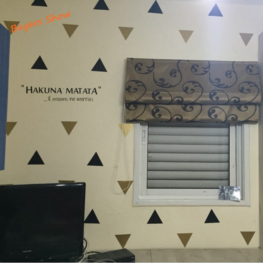 Triangle Boy Girl Baby Kids Bedroom Art Wall Decal Sticker Decor SA