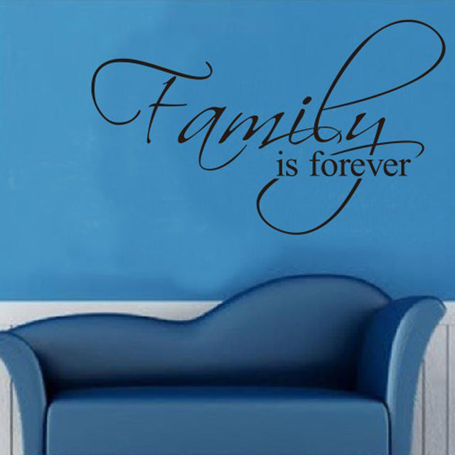 Art Words Quote Wall Sticker Family Quotes Wall Decal Home Decoration Bedroom Removable Vinyl Adesivo De Parede 12Style Choose