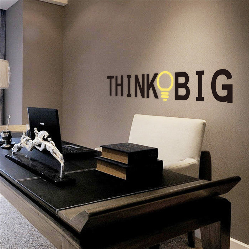 Vinyl Quotes Wall Stickers THINK BIG Removable Decorative Decals for office Decor Wall Sticker Decal Mural Home decoration Gauteng