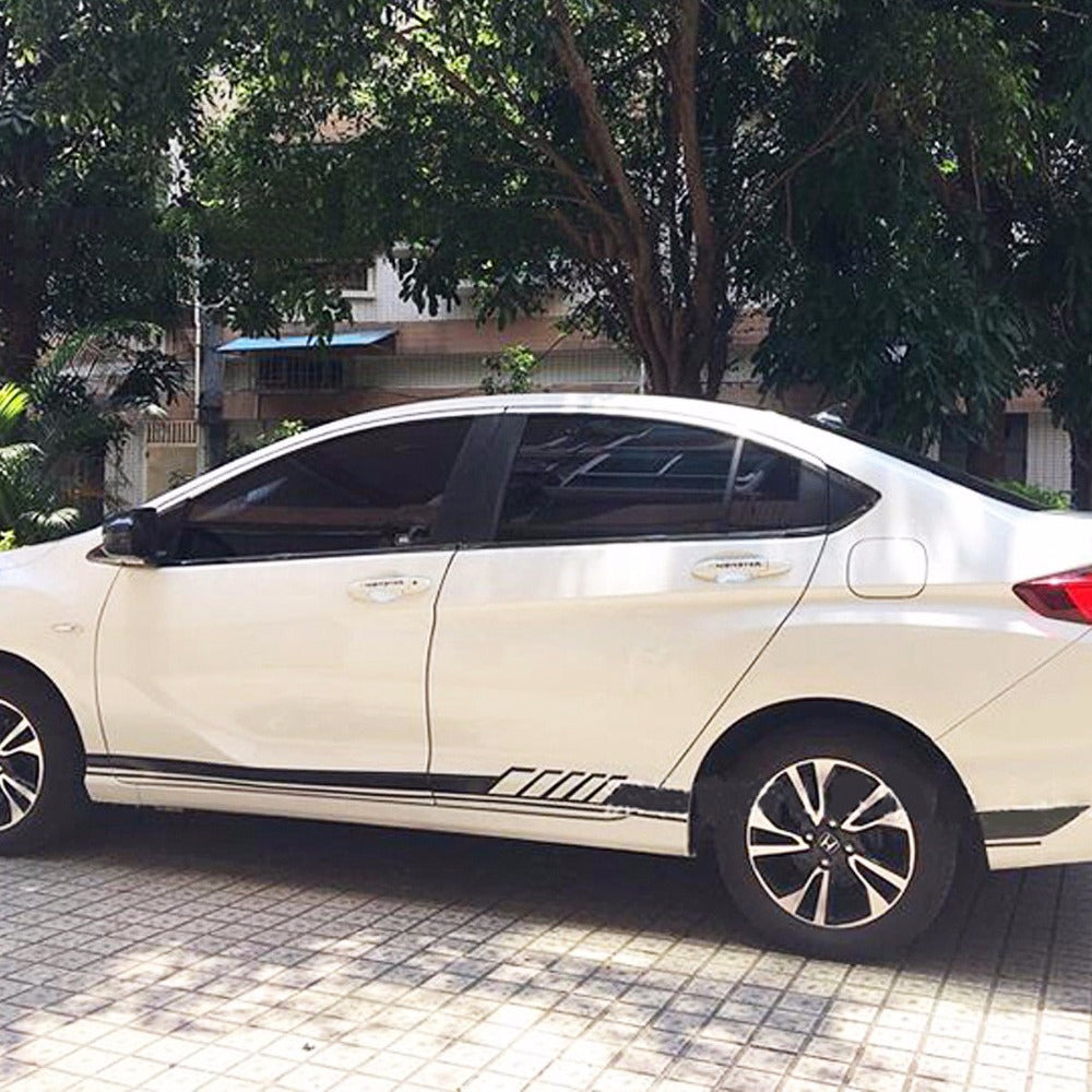 2x 205cm*9.4cm Car Side Stickers Body Decals Long Stripes Sticker For Volkswagen Golf Polo Jetta