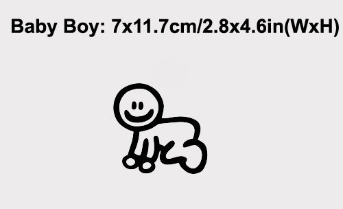 Family Stick Figure Vinyl Decal Car Window Sticker Wall Bumper Laptop Car Stickers