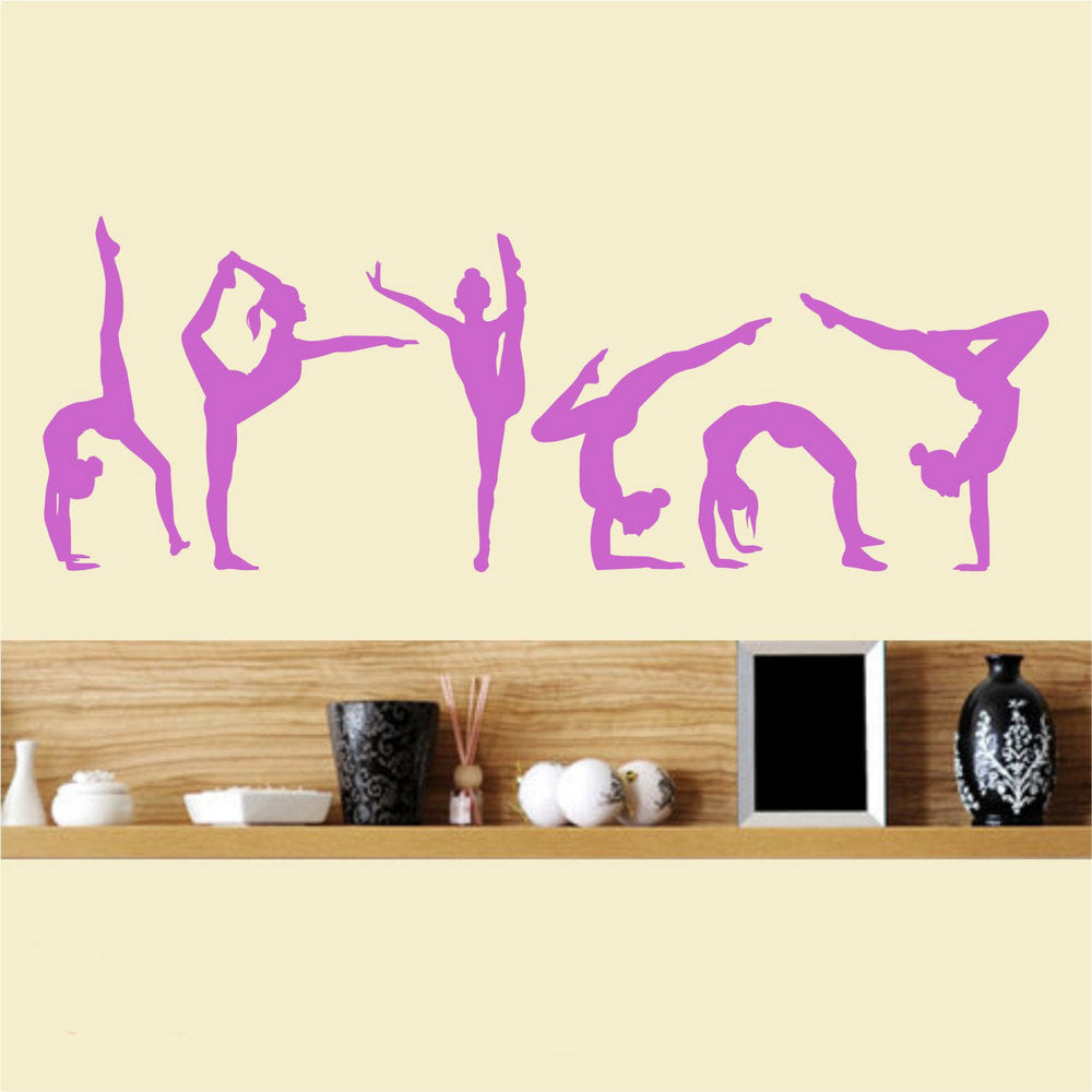 Gymnastics Vinyl Wall Art Mural Sports Removable Yoga Decor Sticker Decoration Gauteng
