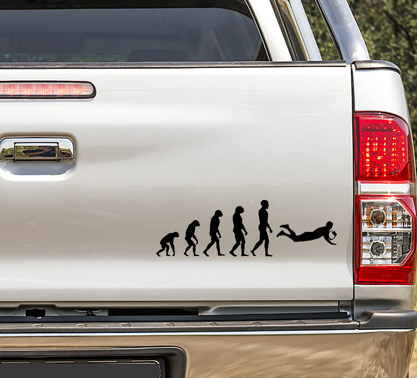 Evolution Of Rugby Vinyl Decal Sticker