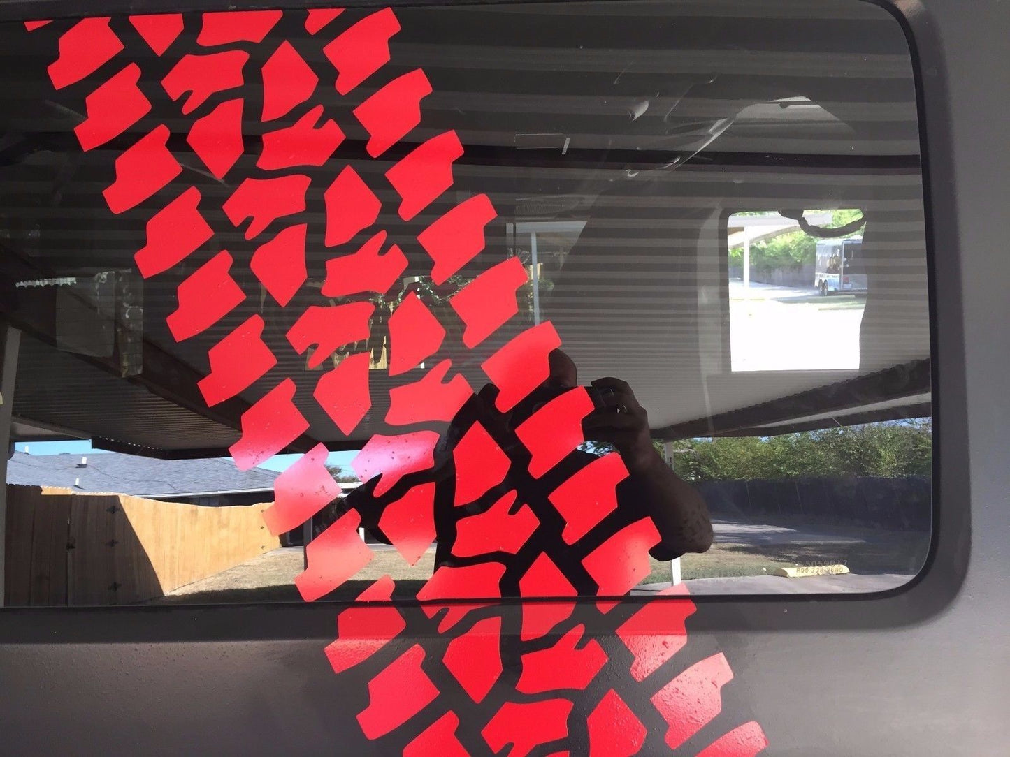 2 Tire tread Spoor Decals Vinyl sticker 4x4 Ford, Jeep, Toyota, Nissan, Amarok 20cm"x 60cm" large