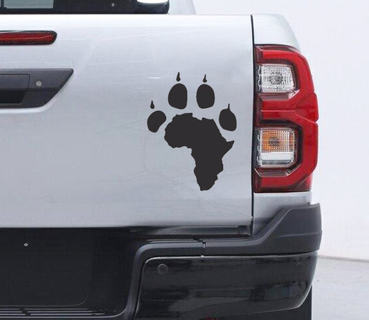 Lion Leeu Paw Poot V1 Car Wall Decal Sticker Art South Africa