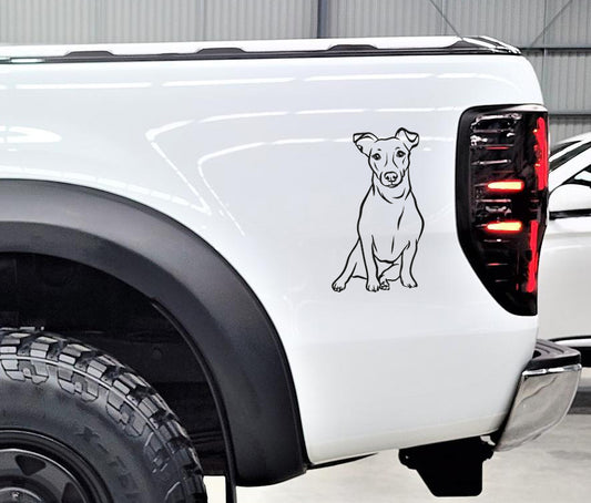 Jack Russel Dog Hond V2 Car Wall Decal Sticker Art South Africa