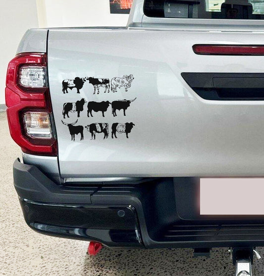 Bees Cattle Bulls Boer Bakkie Car Wall Vinyl Decal Sticker Art