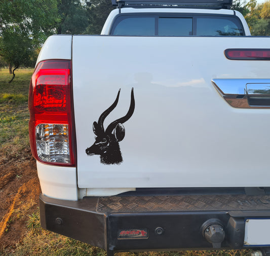 Bosbok Harnessed Bushbuck Bakkie Car Vehicle Vinyl Decal Sticker Art