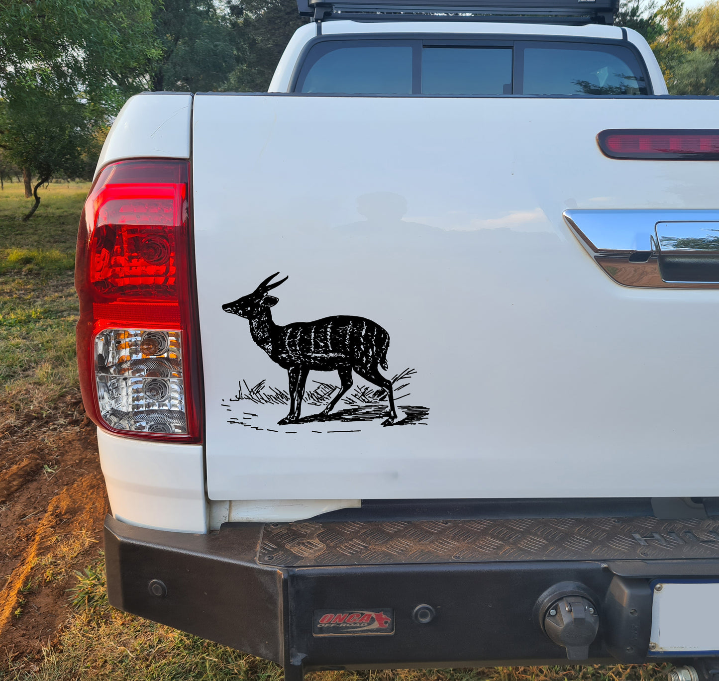 Bosbok Harnessed Bushbuck Bakkie Car Vehicle Vinyl Decal Sticker Art
