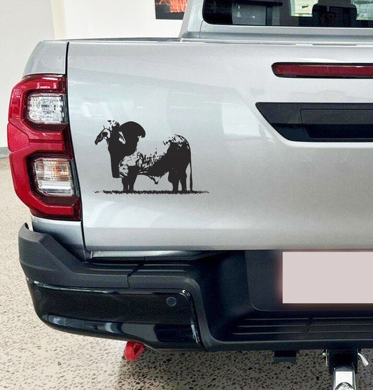 Brahman Bees Bull V2 Boer Bakkie Car Wall Vinyl Decal Sticker Art