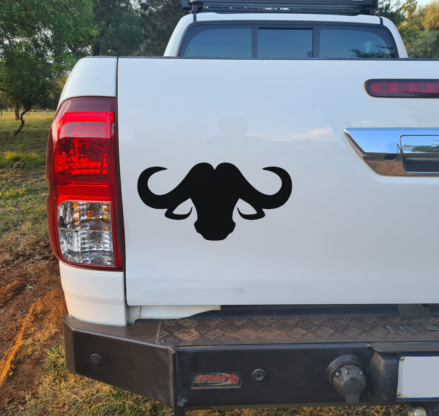 African Cape Buffalo Buffel Bakkie Car Vehicle Vinyl Decal Sticker Art