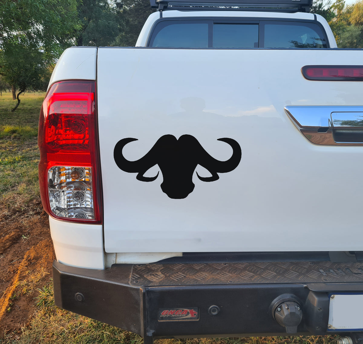 Buffel Sticker African Cape Buffalo Buffel Bakkie Car Vehicle Vinyl Decal Sticker Art ...