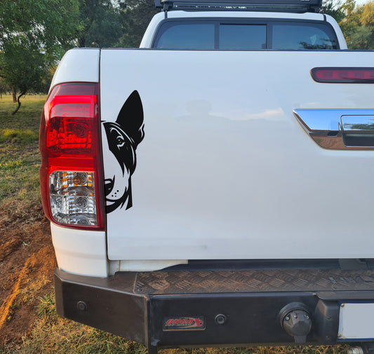 Bull Terrier Vark Hond Dog V1 Car Wall Decal Sticker Art South Africa