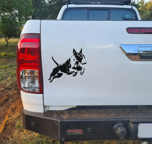 Bull Terrier Vark Hond Dog V3 Car Wall Decal Sticker Art South Africa