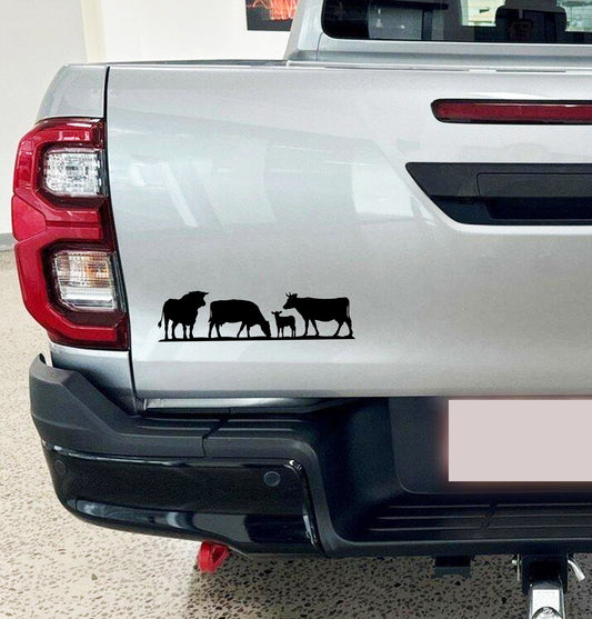 Cattle Bees Beef Boer Bakkie Car Wall Vinyl Decal Sticker Art