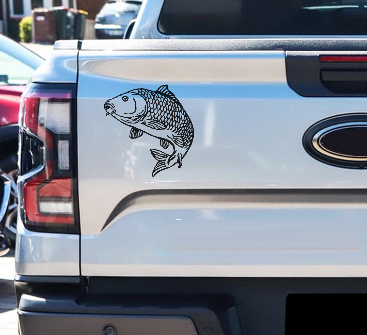 Carp Karp Fish Vis Bakkie Car Wall Vinyl Decal Sticker Art