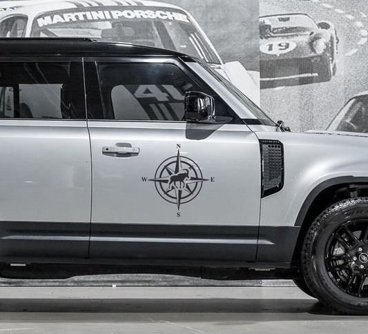 Land Rover Defender Sable Compass SUV Accessories Vinyl Decal SA