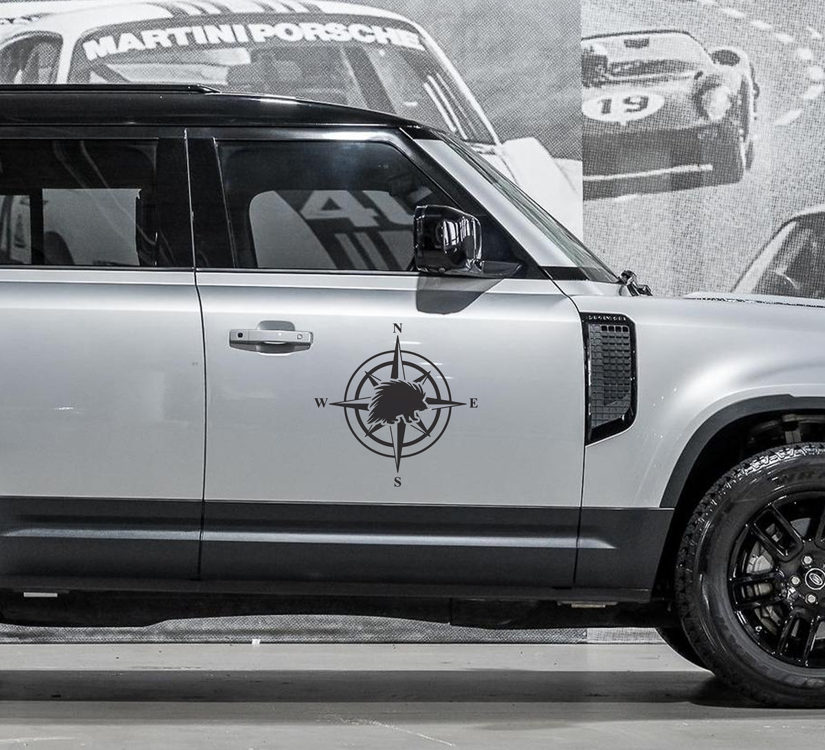 Land Rover Defender Ystervark Compass SUV Accessories Vinyl Decal SA ...